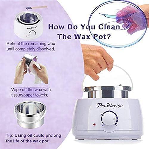 Generic Pro Wax Hot Wax Heater for Body and Facial Waxing, 100 Watts, IAS Pro Wax 100 Model, Black