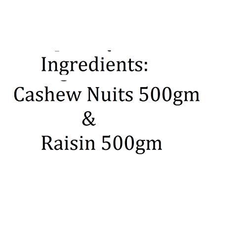 Nutraj Nutraj Premium Dry Fruits Combo Pack, Cashews & Raisins 500g Each, Nutritious & Delicious Natural Dried Fruits | Kaju & Kishmish Combo Pack (Total 1 Kg)