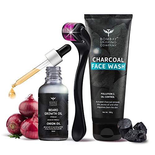 Bombay Shaving Company Bombay Shaving Company 6-in-1 Beard Grooming Kit for Men & Bombay Shaving Company Beard Growth Kit (Set of 3)