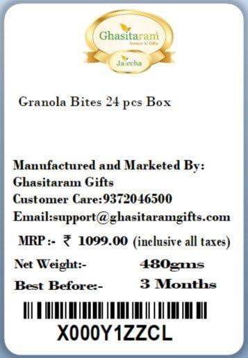 Ghasitaram Gifts Ghasitaram Gifts Christmas Gifts Granola Bites 24 pcs 480 gms Box
