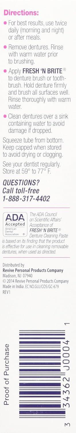 Fresh 'n Brite Stim-U-Dent Fresh \'n Brite Denture Cleaning Paste, 2 Count by Stim-U-Dent