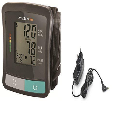 AccuSure AccuSure Automatic Upper Arm Blood Pressure Monitor with Power Adapter (Black,universal)