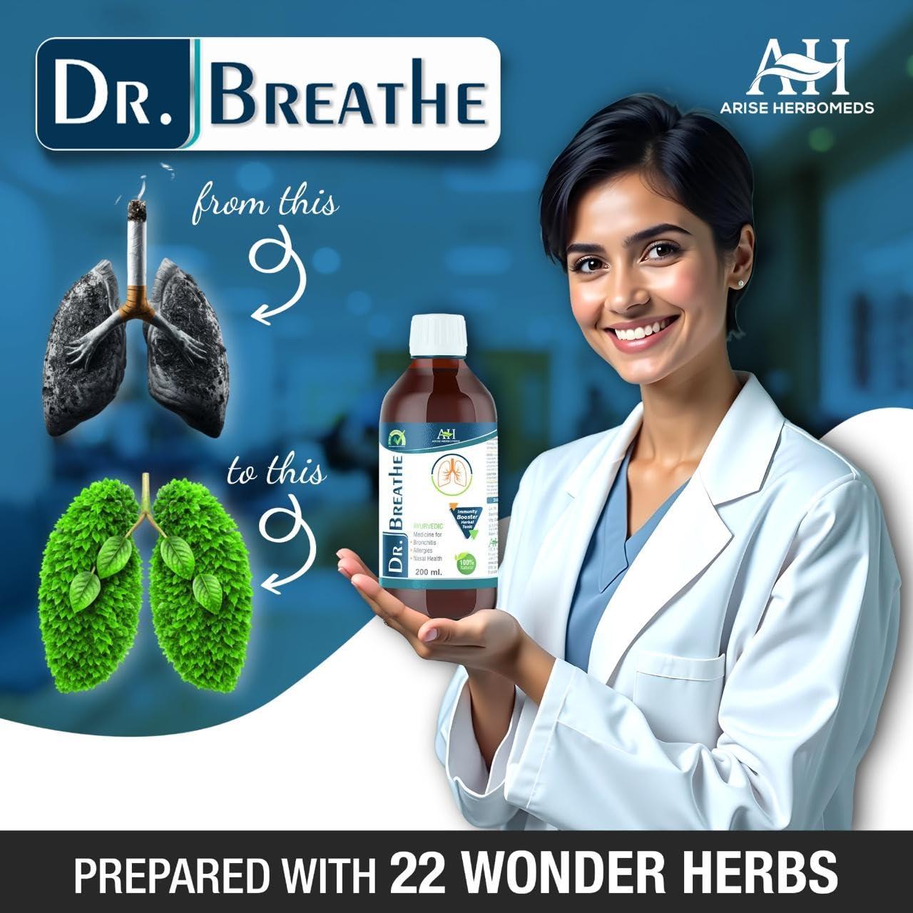 ARISE HERBOMEDS Dr. Breathe - Cough Kadha, Ayurvedic Medicine 200ml