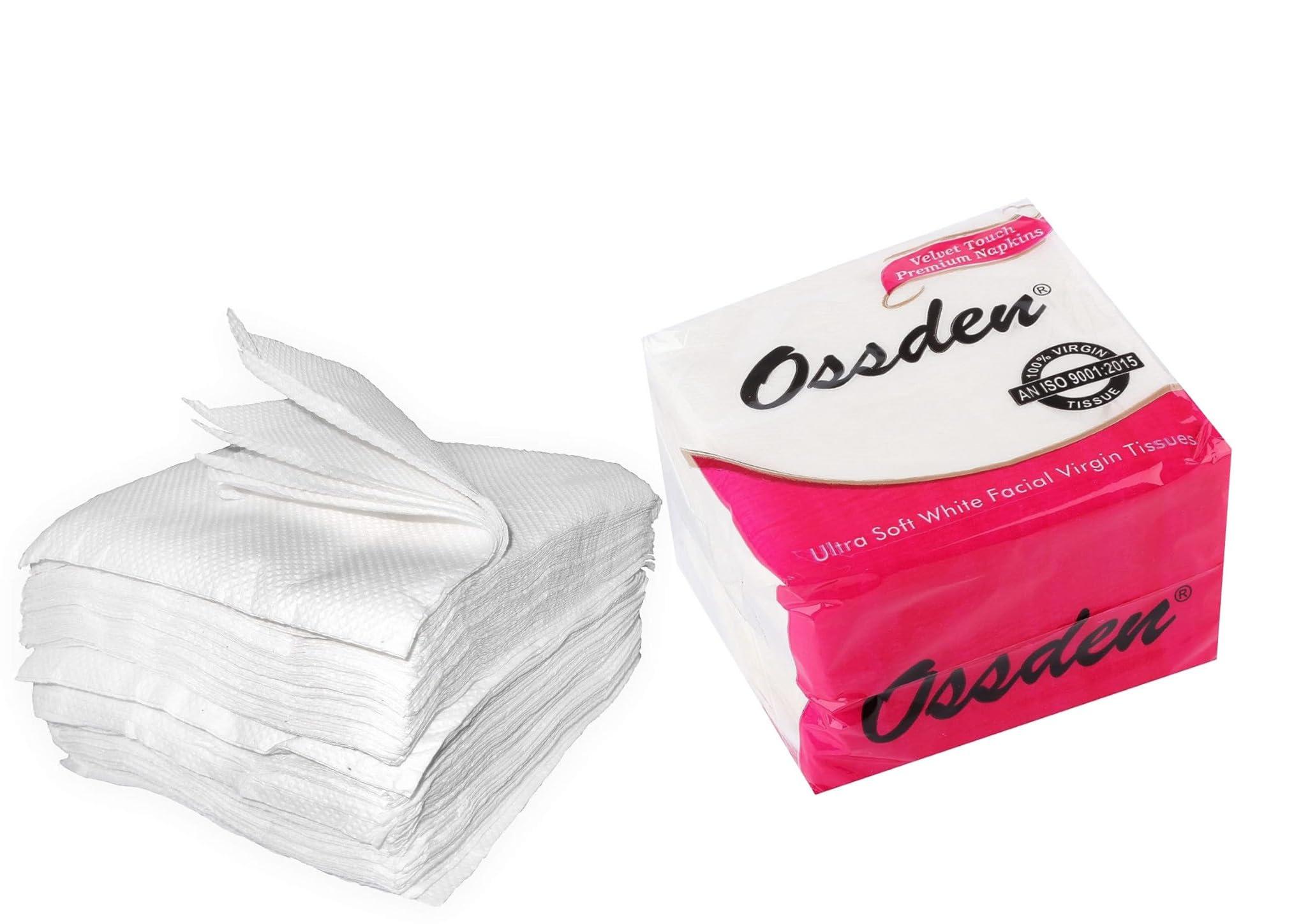 Ossden Ossden Soft Tissue Paper Napkin for Dining Table, Travel, Car, Home Tissue Paper Pack Of 8 (80 Pulls Per Pack, 640 Sheets)