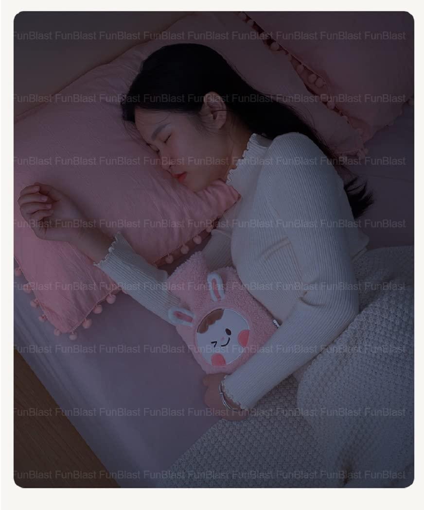 FunBlast FunBlast Hot Water Bag with Soft Cover for Pain Relief – Heating Pad Hot Water Bottle & Rubber Bottle for Hot Water Bag for Pain Relief, Bottle, Pain Relief Pad Heating Bag - 1000 ML (Navyblue)