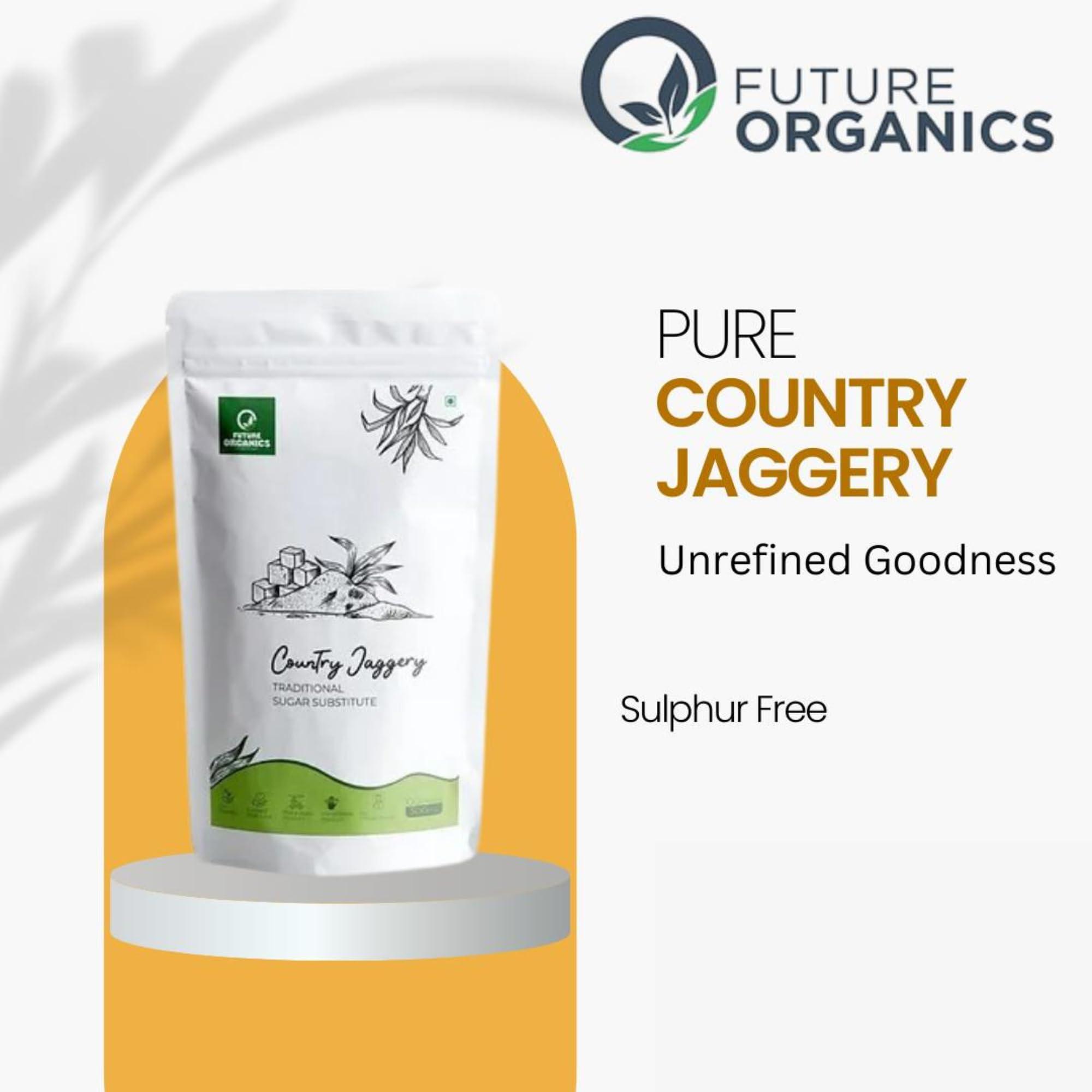 FUTURE ORGANICS Eat Oragnic! Be Organic!! Future Organics Sulphur Free Jaggery Powder 500g