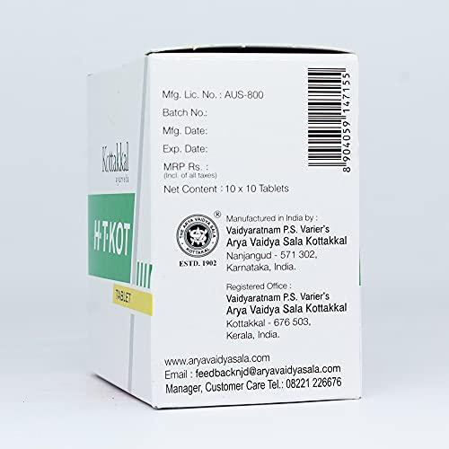 Golden Oldie Herbs H.T.Kot Tablet - 100 Tablets, (Pack Of 2), Of Arya Vaidya Sala Kottakkal