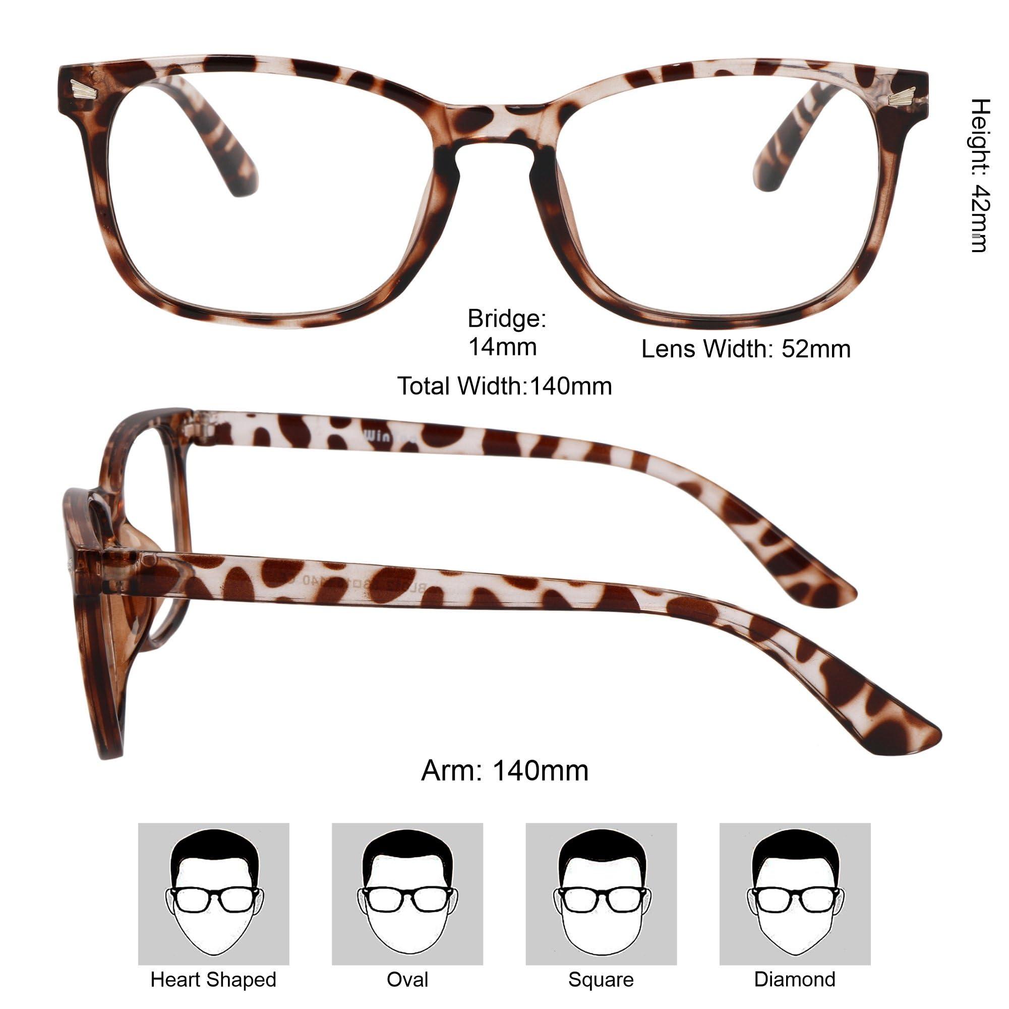 CHEERS DEVICES CHEERS DEVICES Blue Light Glasses For Woman Men, Computer Reading/Gaming/Tv/Phones, Anti-Glare Eye Protection And Uv400 Ray Eyeglasses(Leopard)