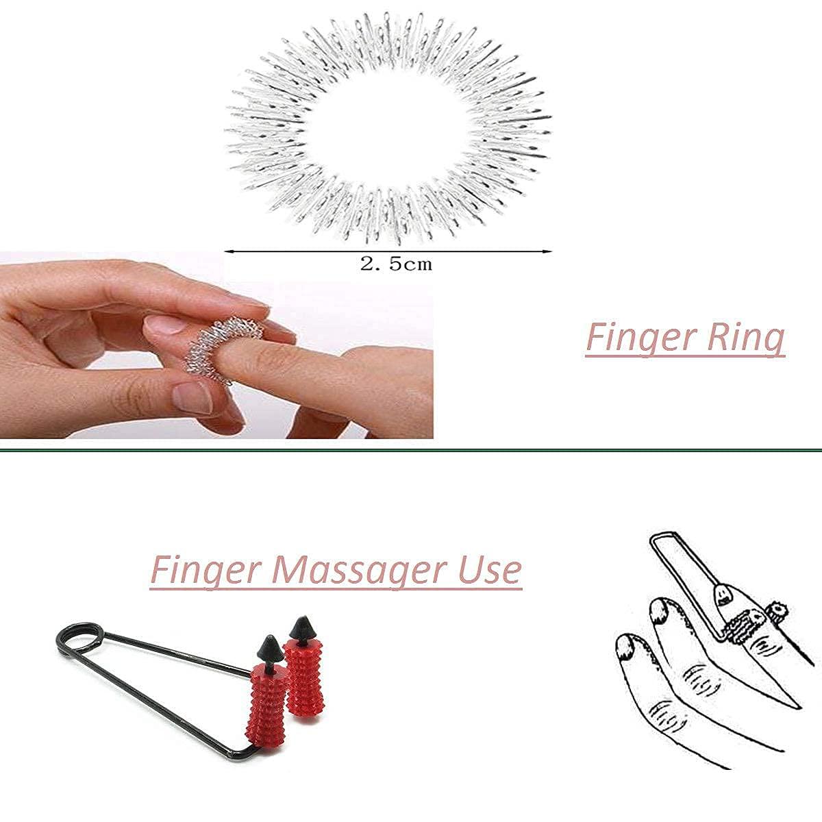 AcuPoints AcuPoints Acupressure Massager & Sujok Therapy Tools Combo Kit For Stress and Pain Relief....(multi)