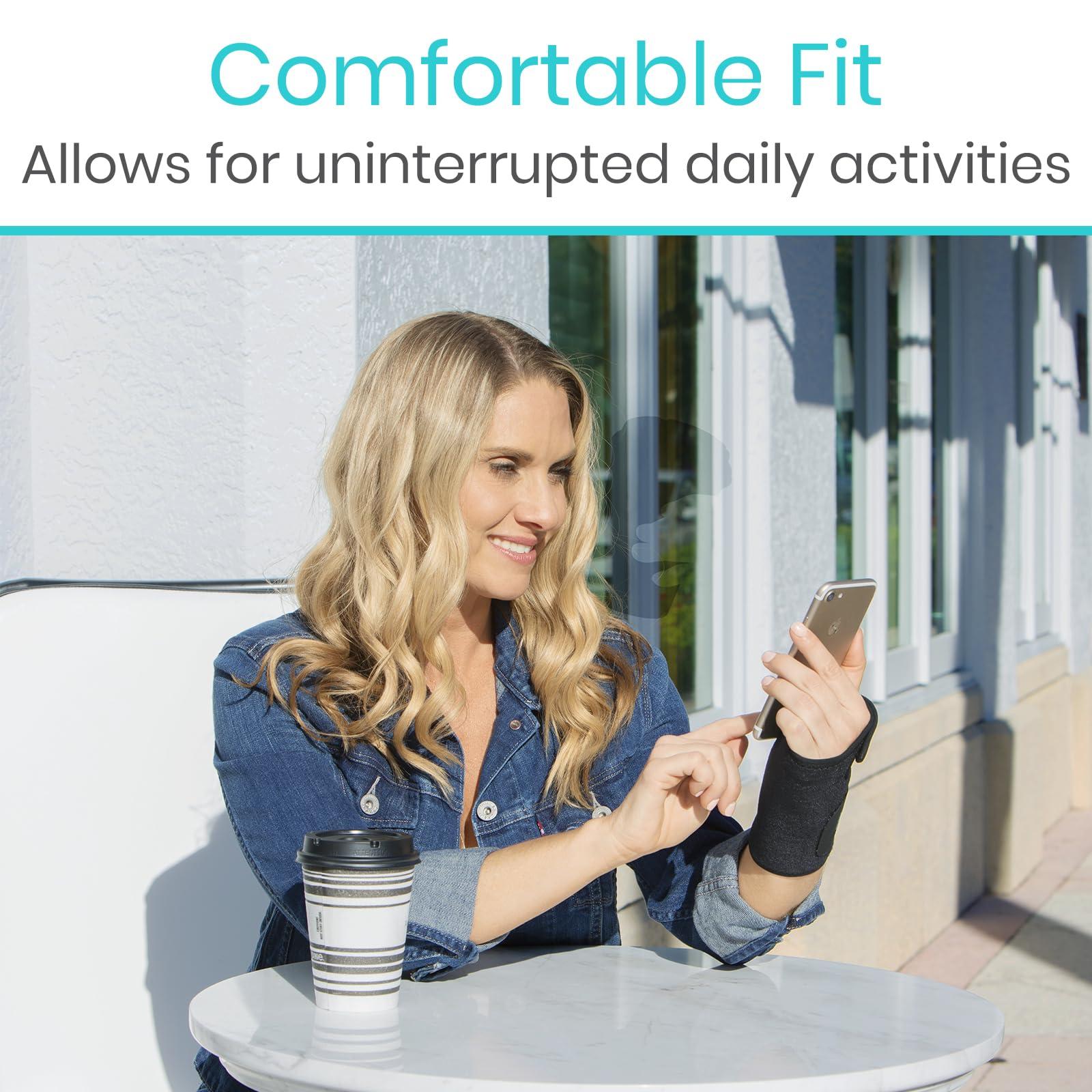 VIVE Wrist Brace by VIVE - Best Universal Support for Carpal Tunnel Tendonitis Wrist Pain Sports Injuries - Removable Splint - One Size Fits Most - Satisfaction Guarantee Right Wrist Left Wrist