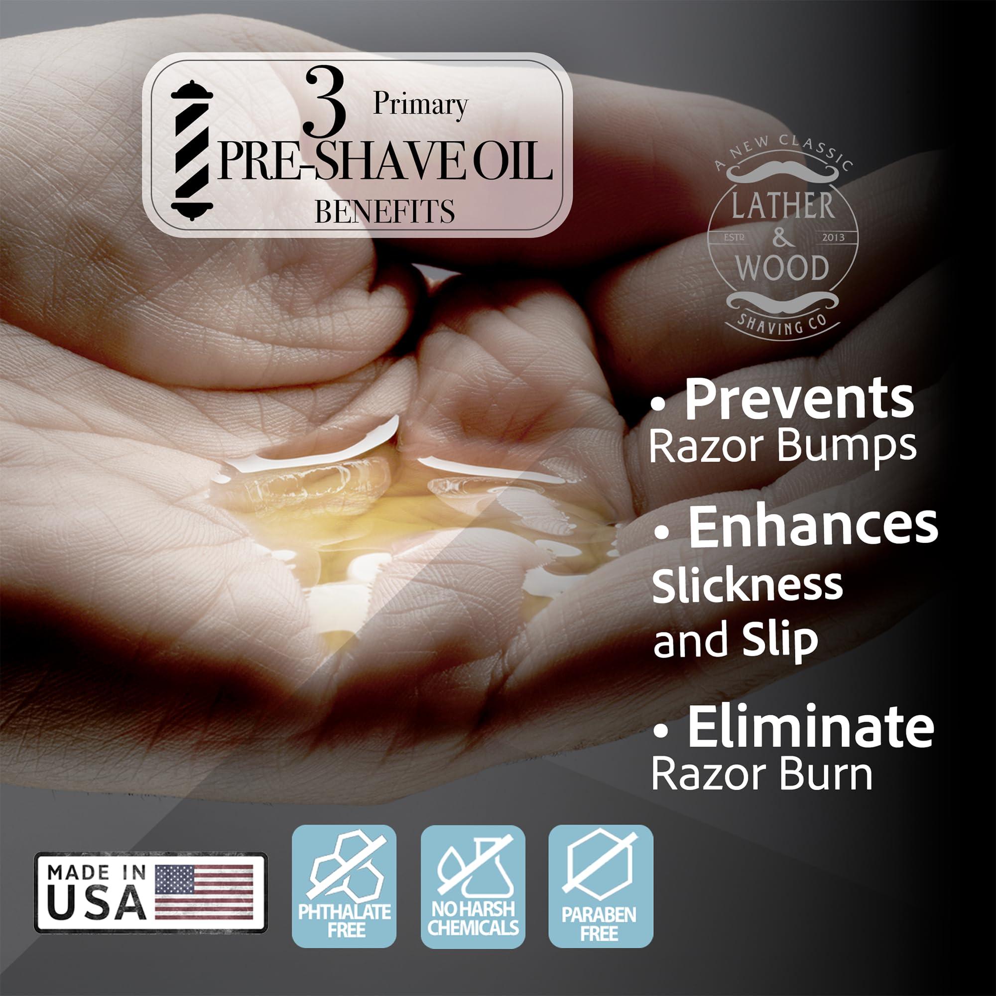 Lather & Wood Shaving Co Lather & Wood Shaving Co. Sandalwood Effortless Smooth Irritation-free Pre-Shave Oil