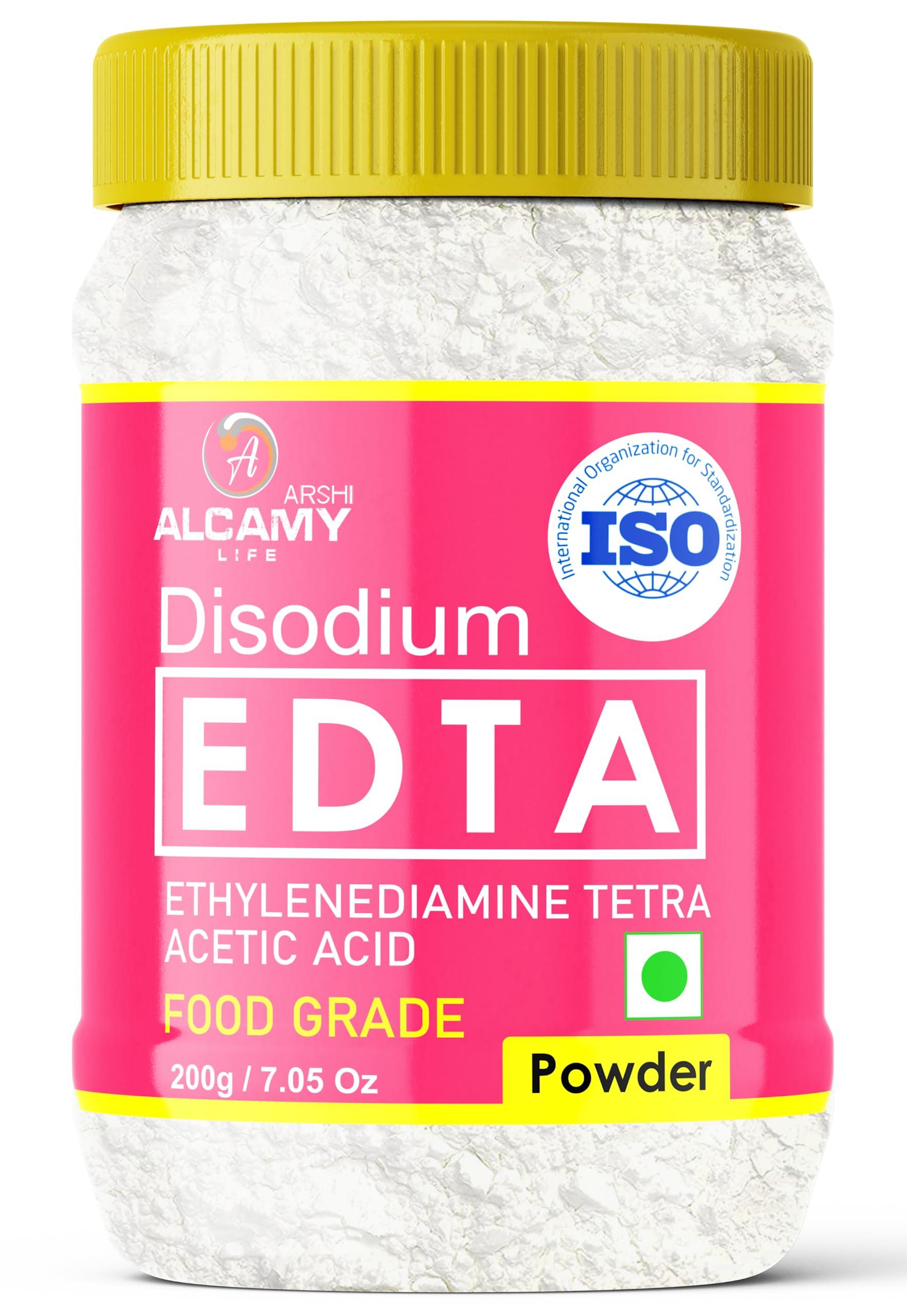 ARSHI A ALCAMY LIFE AAAL 100% Pure Disodium EDTA Powder (Food Grade) (200 GRAM)