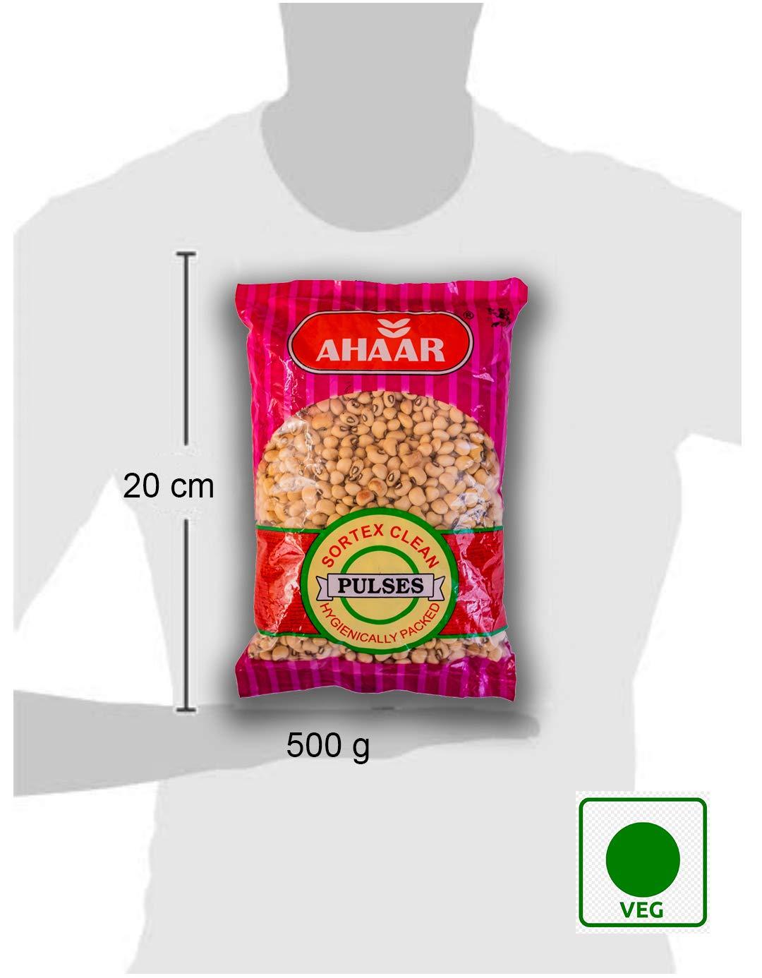 AHAAR Ahaar White Lobia 1Kg | Safed Chavli Whole | Good Source Of Protein