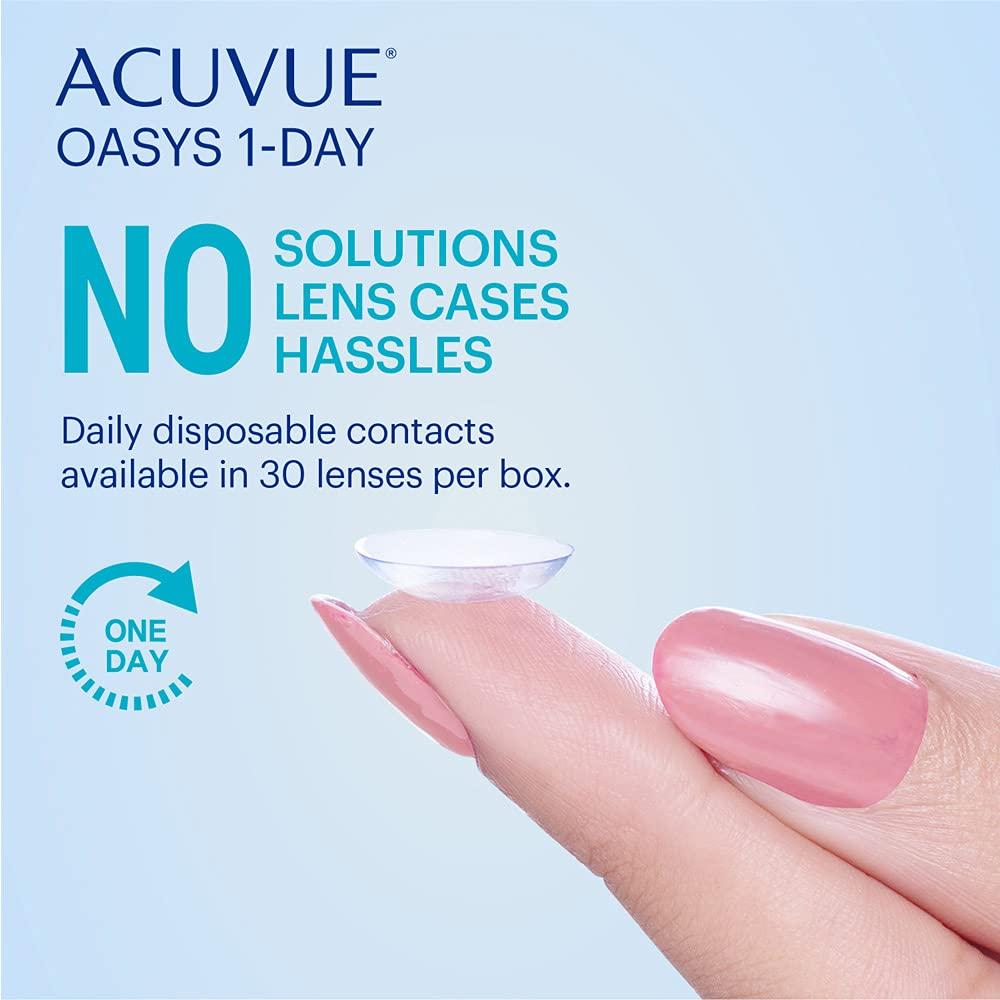 ACUVUE ACUVUE - Oasys 1-Day Daily Disposable Contact Lenses (-2.5, Clear, Pack of 30 lenses) | From Johnson&Johnson