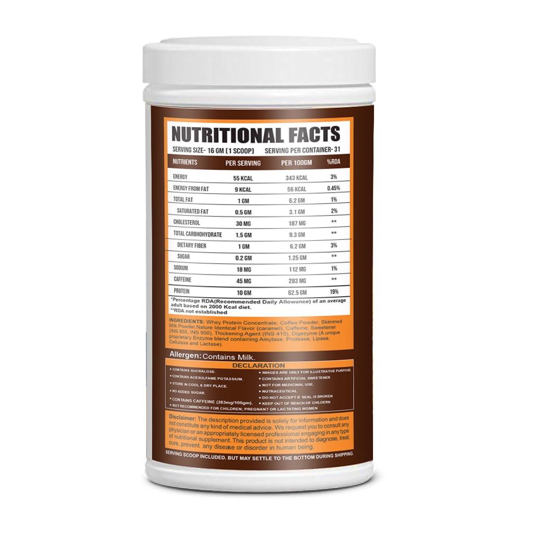 Ripped Up Nutrition Ripped Up Nutrition- Protein Coffee (Caramel, 500gm)