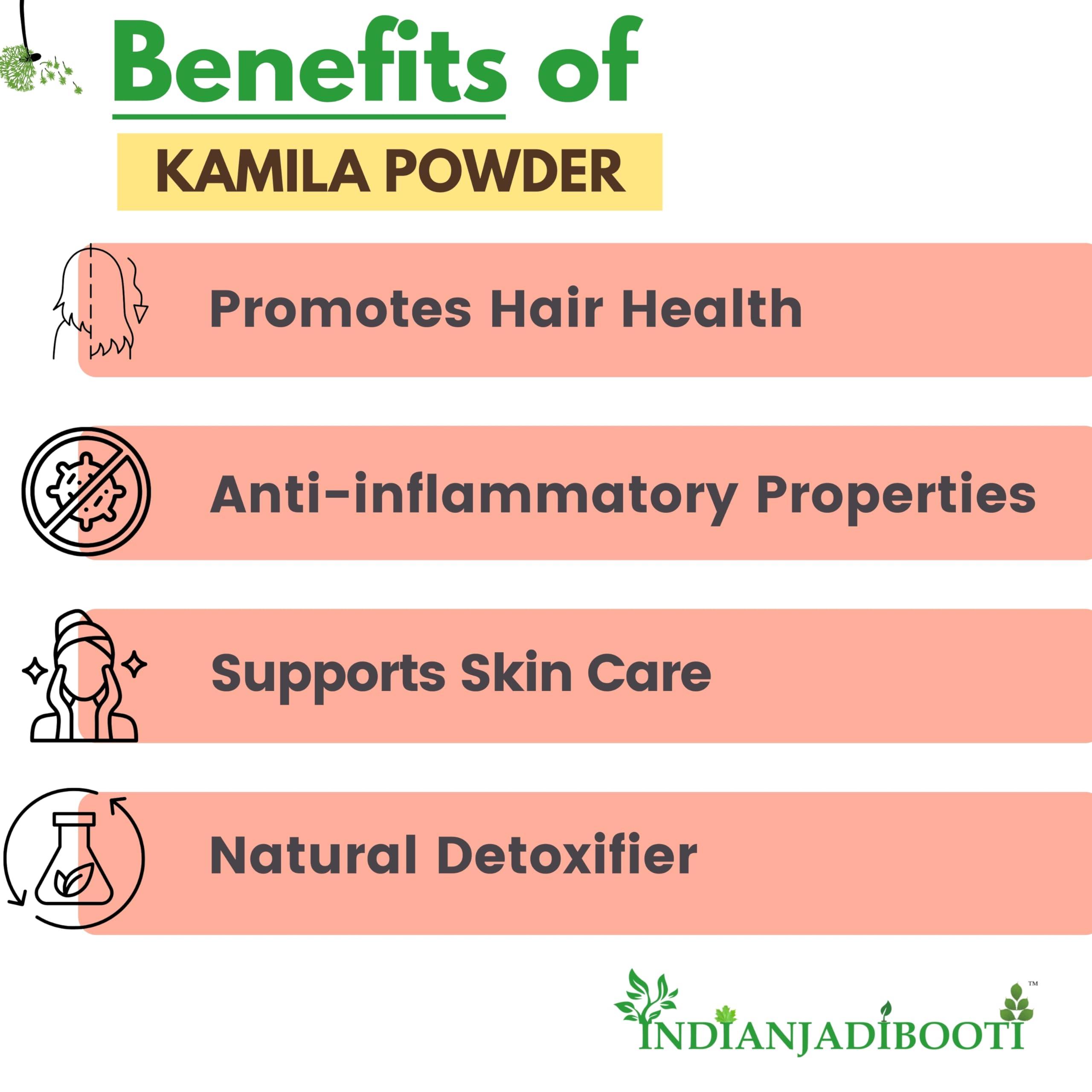 IndianJadiBooti IndianJadiBooti Kamila Powder - Kamela Powder - Camila Powder - Mallotus Philippinensis, 400 Grams