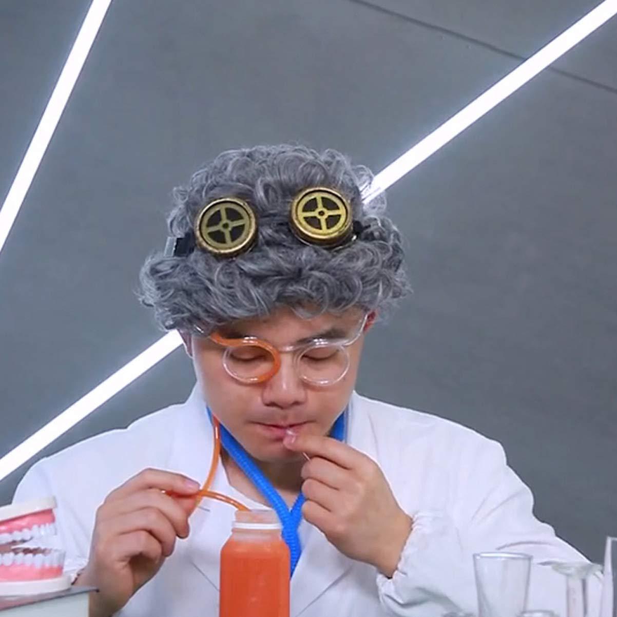 TOYANDONA TOYANDONA Fun Drinking Straw Eye Glasses 20 Pcs DIY Straw Tube Sets Flexible Crazy Straws Glasses for Kids Adult Party Birthday, Wedding, Bar Party Favors