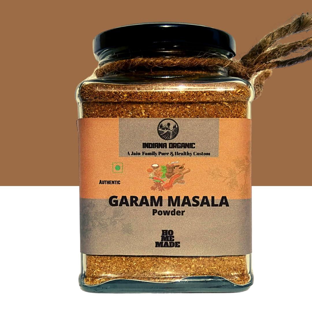 INDIANA ORGANIC Indiana Organic Garam Masala Powder - 150 Gram Freshly pack on order | No Red chilli | No onion and garlic.