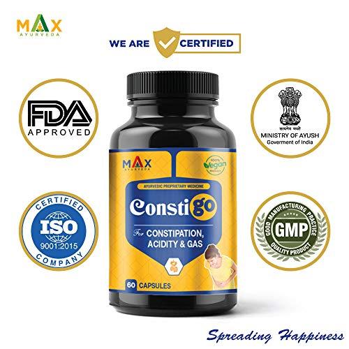 Max Ayurveda Max Ayurveda Consti Go For Constipation - 60 capsules (Pack of 1)