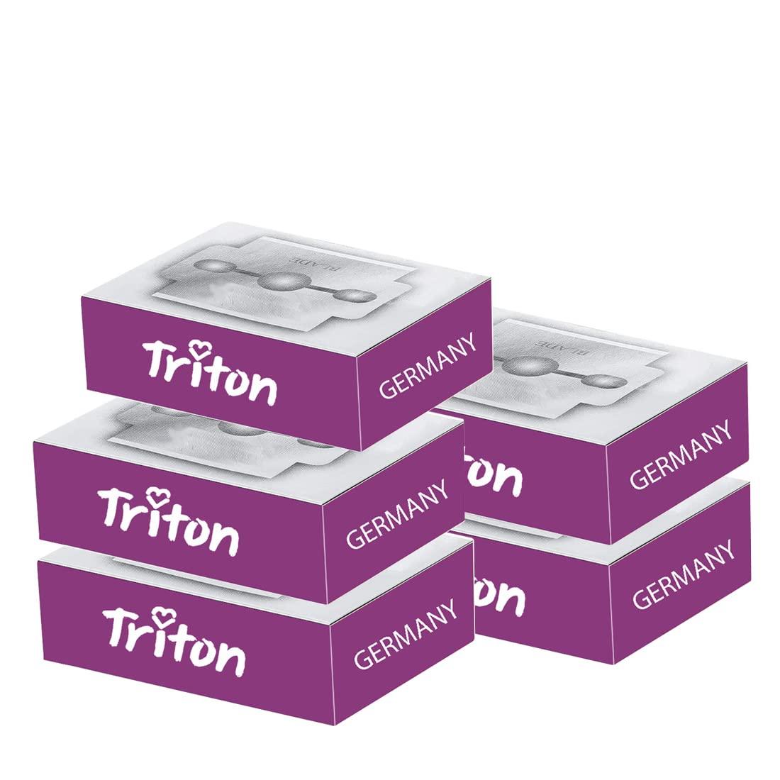 Triton TRITON Solingen Stainless Steel Replacement Spare Blades For Corn Plane/Foot Callus Remover/Hard Skin Heel Shaver/Rasp Pedicure Cutter Tool_Pack of 5