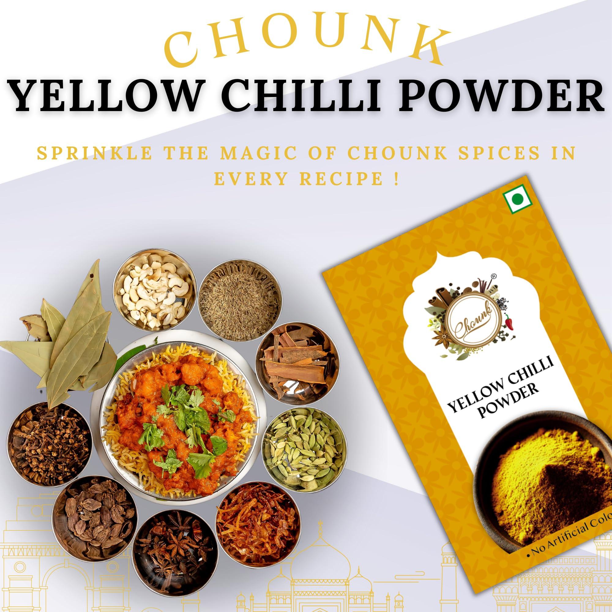 Chounk Chounk Yellow Chilly Powder, 200g (100g X 2)