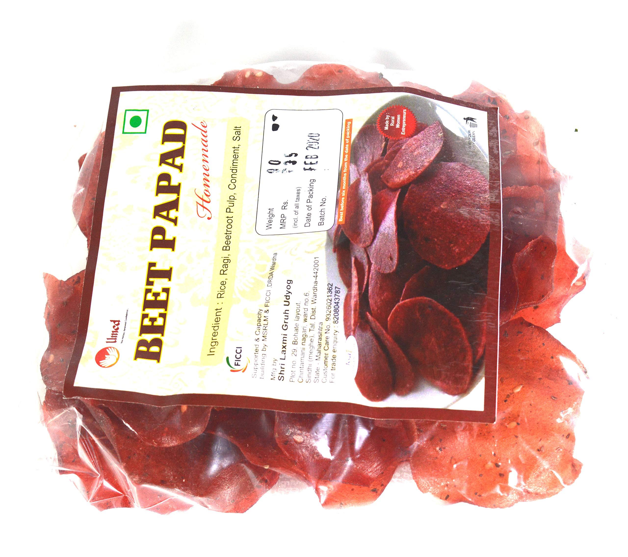 wardhini wardhini Homemade Crispy and Delicious Beet Papad -100gm