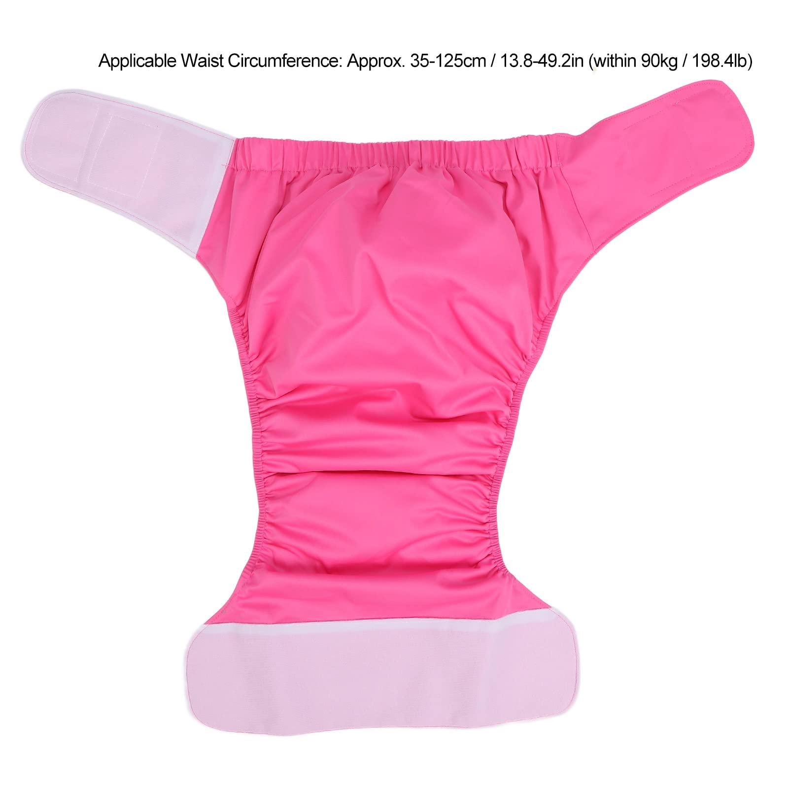 Shanrya Cloth Nappy, Soft Elastic Adult Cloth Diaper for Home Travel for Incontinence for Elderly