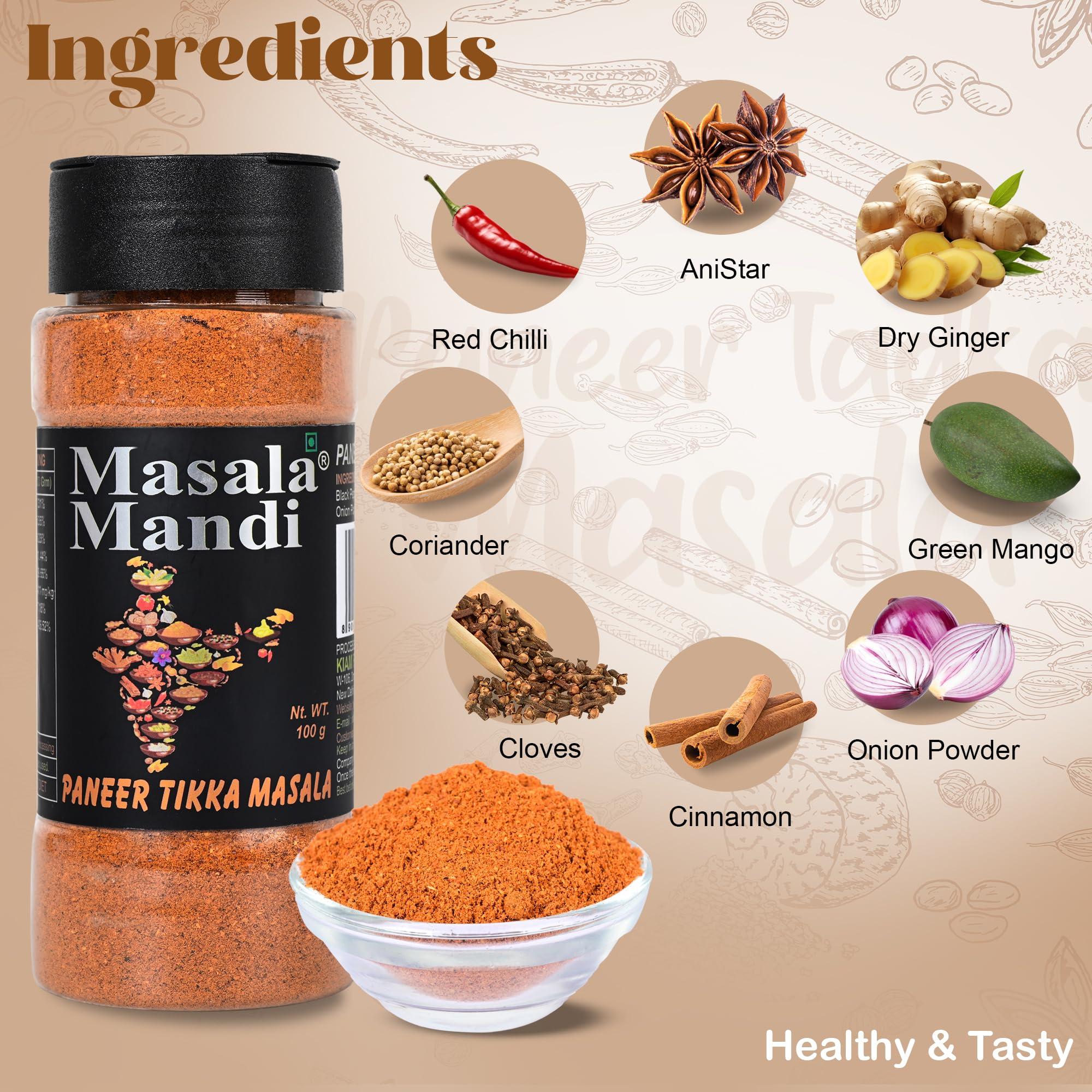 Masala Mandi Masala Mandi Paneer Tikka Masala, No Artificial Additives and No Pesticides 100 gm
