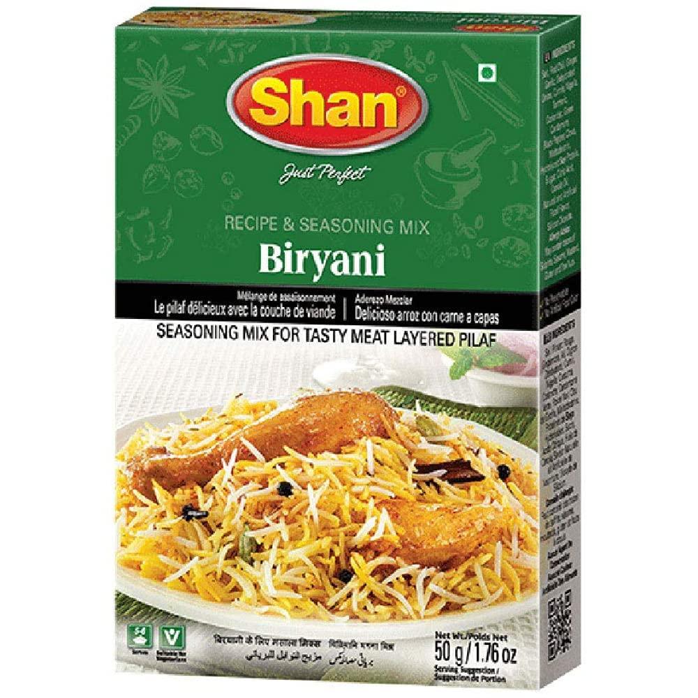 Shan Shan Biryani Masala, 1.76 oz  50 g, 8 Pack