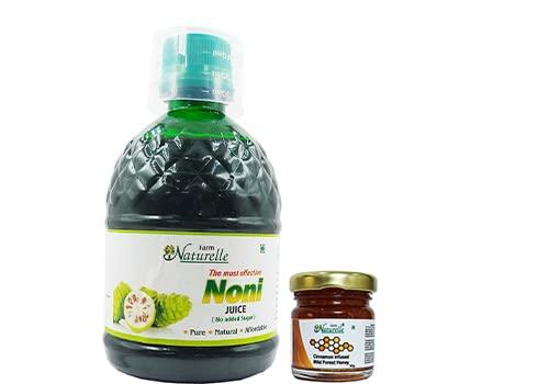 Farm Naturelle Farm Naturelle The Finest Herbal Noni Juice, 400ml and Free Cinnamon Honey 55g x 1