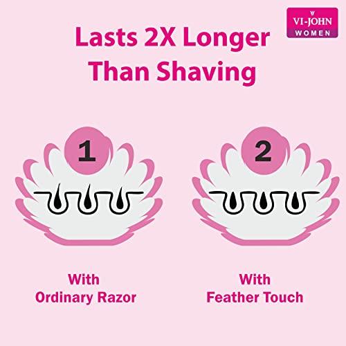 VI - JOHN VI - JOHN Feather Touch Hair Removal Lime, Rose and aloe vera Cream (40 Gram each, Set Of 10)