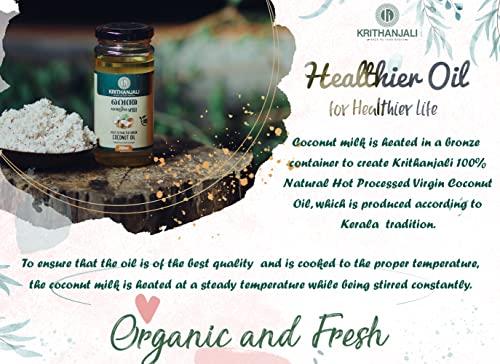 Krithanjali Krithanjali Ventha Velichenna 100% Natural Hot Processed Extra Virgin Coconut Oil/Urukku Velichenna | Hair, Skin Massage Oil 200 ml (200)