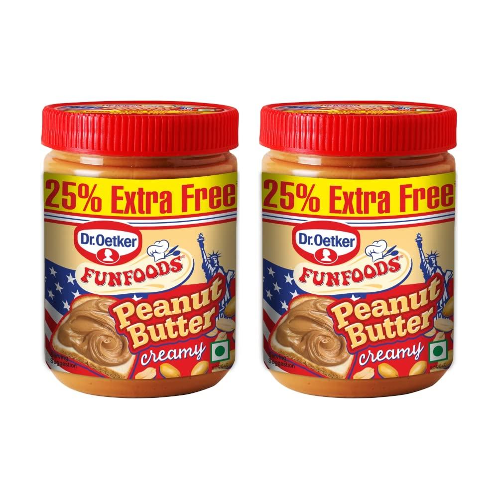 Dr. Oetker Dr. Oetker FunFoods Peanut Butter Creamy - Pack of 2, 800g (400g X 2)