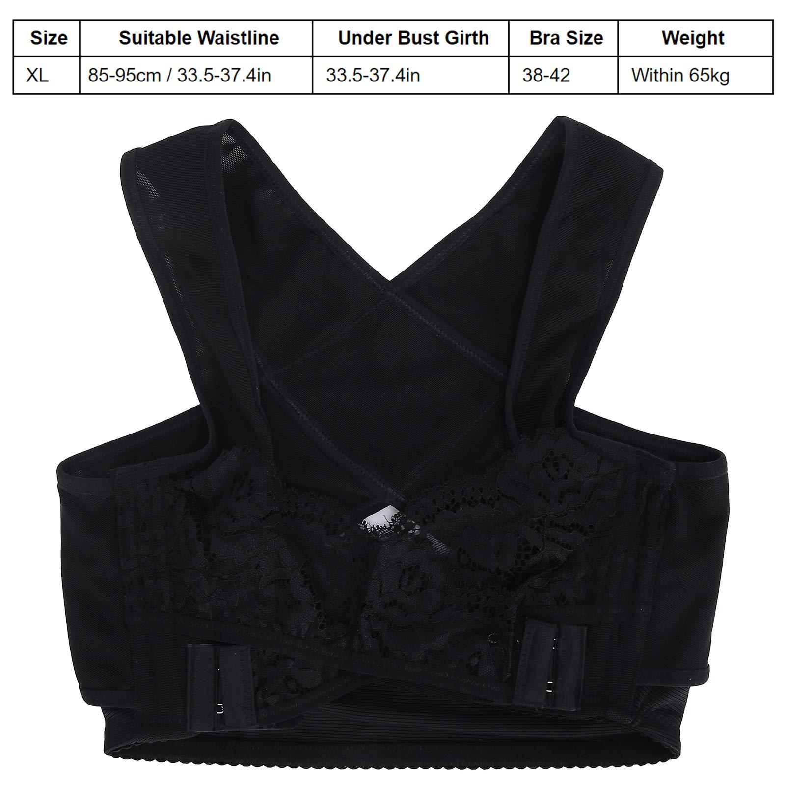 POMK Bra Support Vest, Chest Brace Up Elegant Lightweight and Breathable for Women for Supporting Vest(XL)