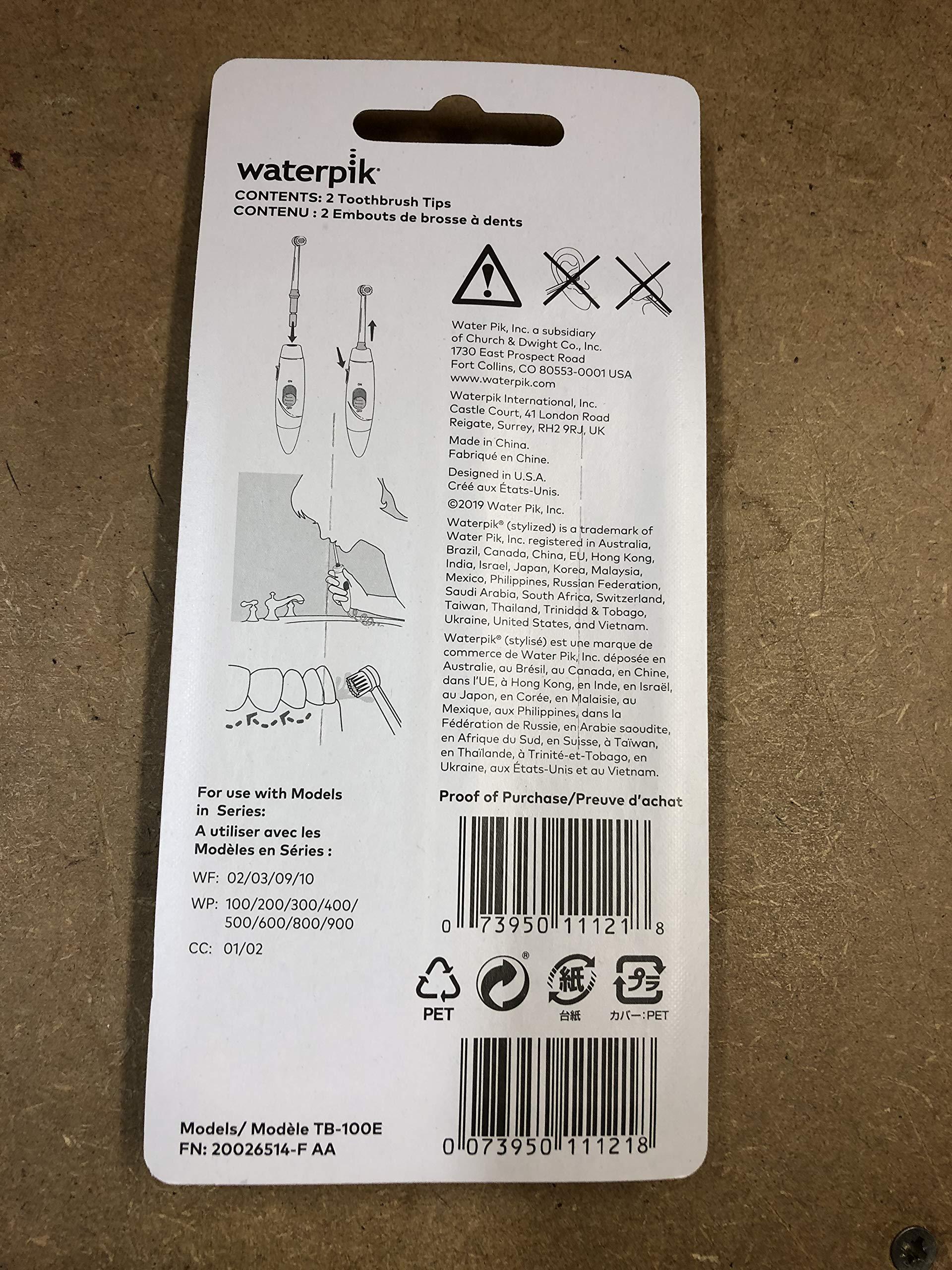 Waterpik Waterpik TB100E Toothbrush Replacement Tips (2 Pack)