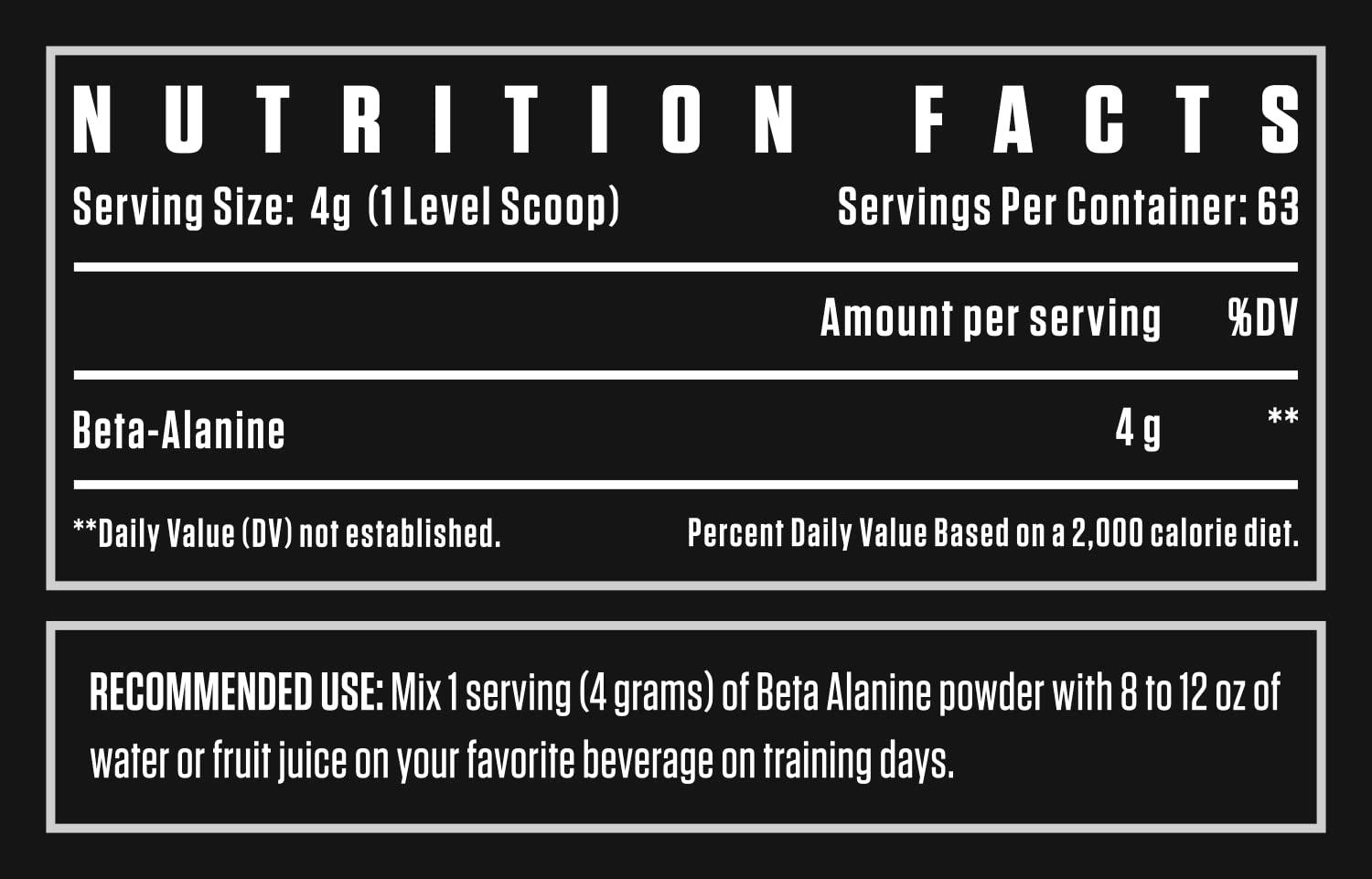 Dexter Jackson Signature Series Dexter Jackson Signature Series Black Series Beta Alanine|Enhance Endurance And Performance|63 Servings, 250G - Premium Amino Acid Supplement For Athletes - Powder