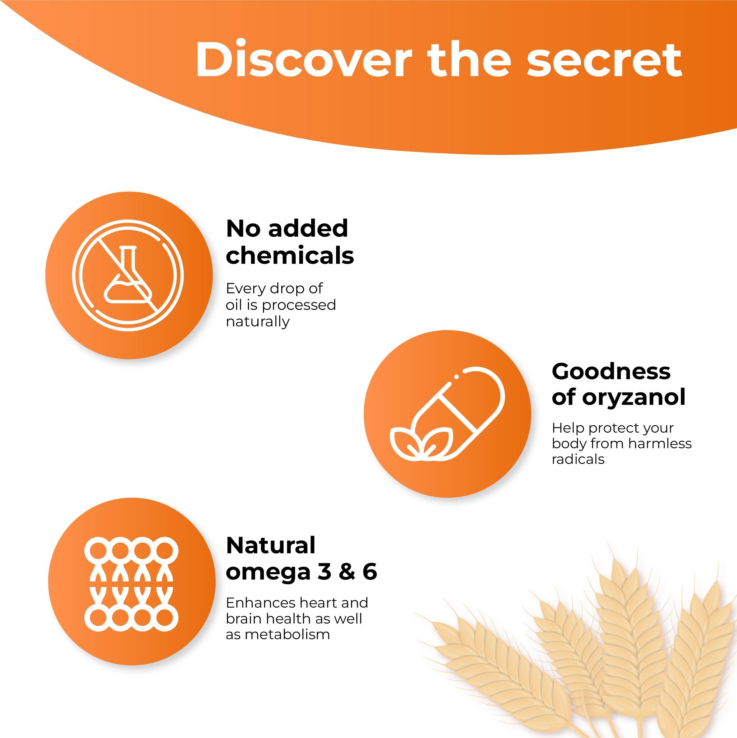 SUNPURE Riso Physically Refined Rice Bran Oil 5L | Cooking Oil for healthy heart | Edible Vegetable Oil | Rich in Natural nutrients like Vitamin A, D & E | Helps to boost immunity | Chemical Free Oil | Preservative Free