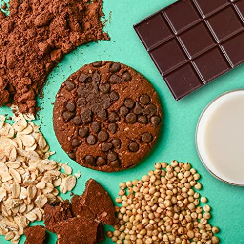 KIKIBIX Kikibix Choco Chip Cookies | No Maida, No Refine Sugar | Made With Organic Jaggery | Tasty & Healthy Snacks For Adults & Kids | Multigrain Millets | Tiffin Box Snack | Jowar Chocolate | 390 Gm