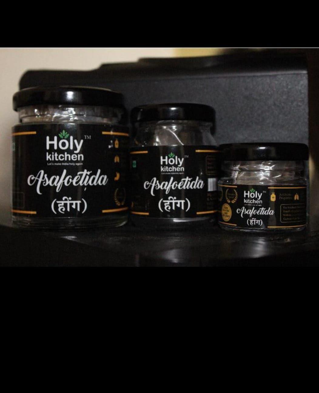 Holy Kitchen Holy Kitchen 100gm Natural Hathras Hing | Pure Hing | Hing Granule | Hing Asafoetida | Free Hing Wati