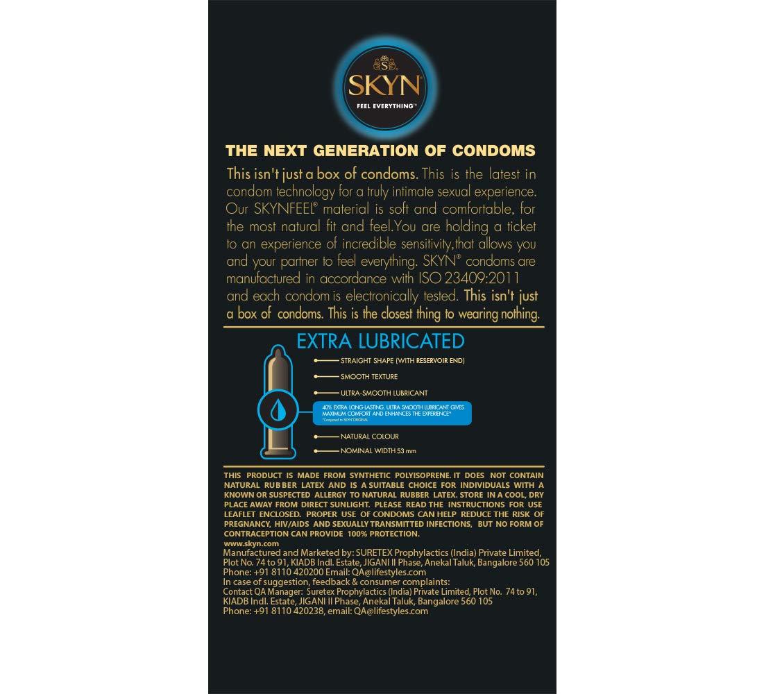 SKYN Skyn Multi Pack Condoms for Men (Extra lube, Intense feel, Elite) 30 count(Pack of 3) |Feel Everything|Latex Free