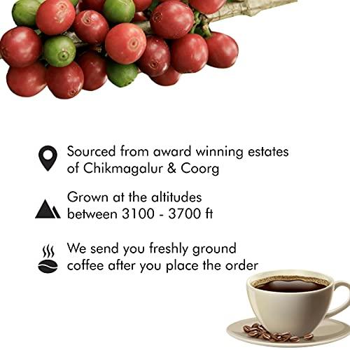 Lazy Bee Lazy Bee Coffee Roasters - Golden Crema | Arabica & Robusta Coffee Ground Powder - Freshly Dark Roasted Coffee Blend with the Note of Dark Chocolate & Caramel (250 GM) (Espresso)