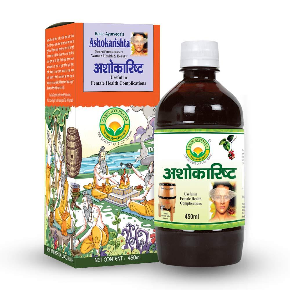 BASIC AYURVEDA BASIC AYURVEDA Ashokarishta Syrup 450ml Pack Of 3 |