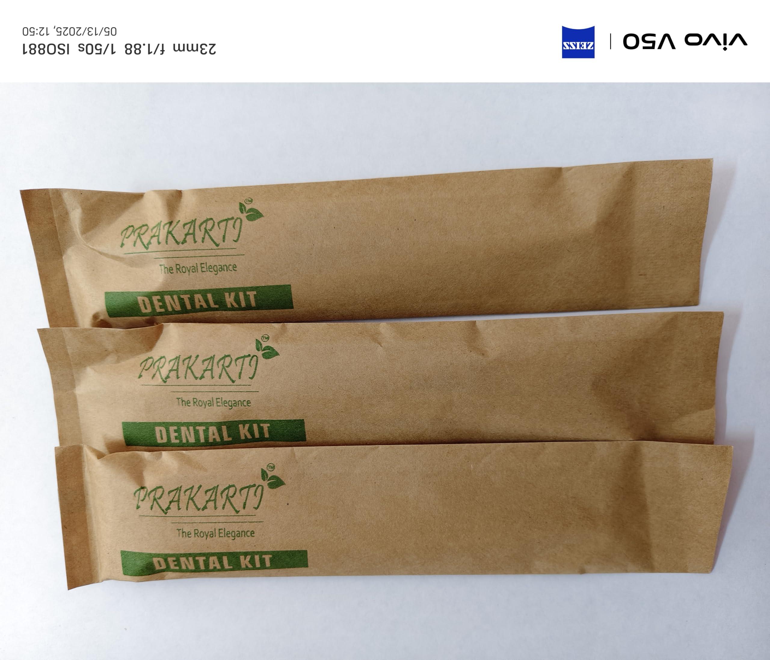 PRAKARTI PRAKARTI Adult Hotel Dental Kit 100 Pcs(1 Manual Toothbrush & 1 Toothpaste)