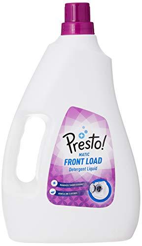 Presto! Amazon Brand - Presto! Matic Front Load Detergent Liquid - 2 L & Amazon Brand - Presto! Dish Wash Gel - 2 Litre (Lime)