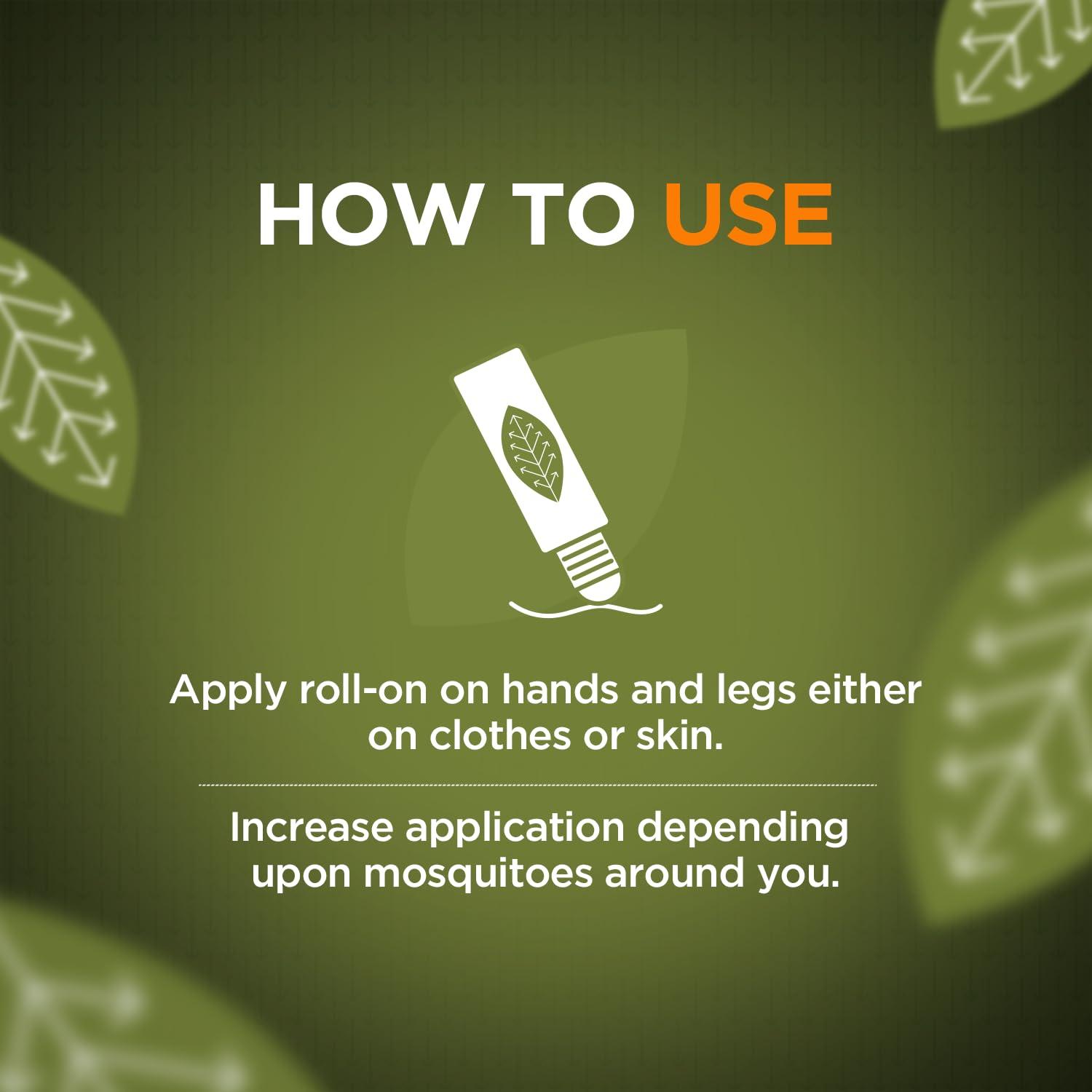 TRU NATURE Tru Nature Anti-Mosquito Body Roll-On | Paediatrician Certified | Powerful Action Powered by Nature| Personal Repellent for Mosquito Protection (8ml)