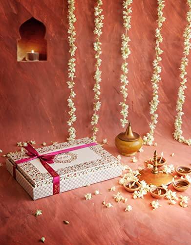 Dessert Drama Dessert Drama Permium Dry Fruits Gift Box with Almonds, Cashews, Raisins, Pistachio (150g Each) Rakhi For Rakhshabandhan Gifts Pack