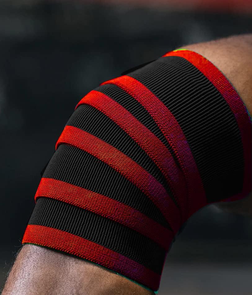 Kobo Kobo Competetion Power Lifting Knee Wraps with Wrist Support