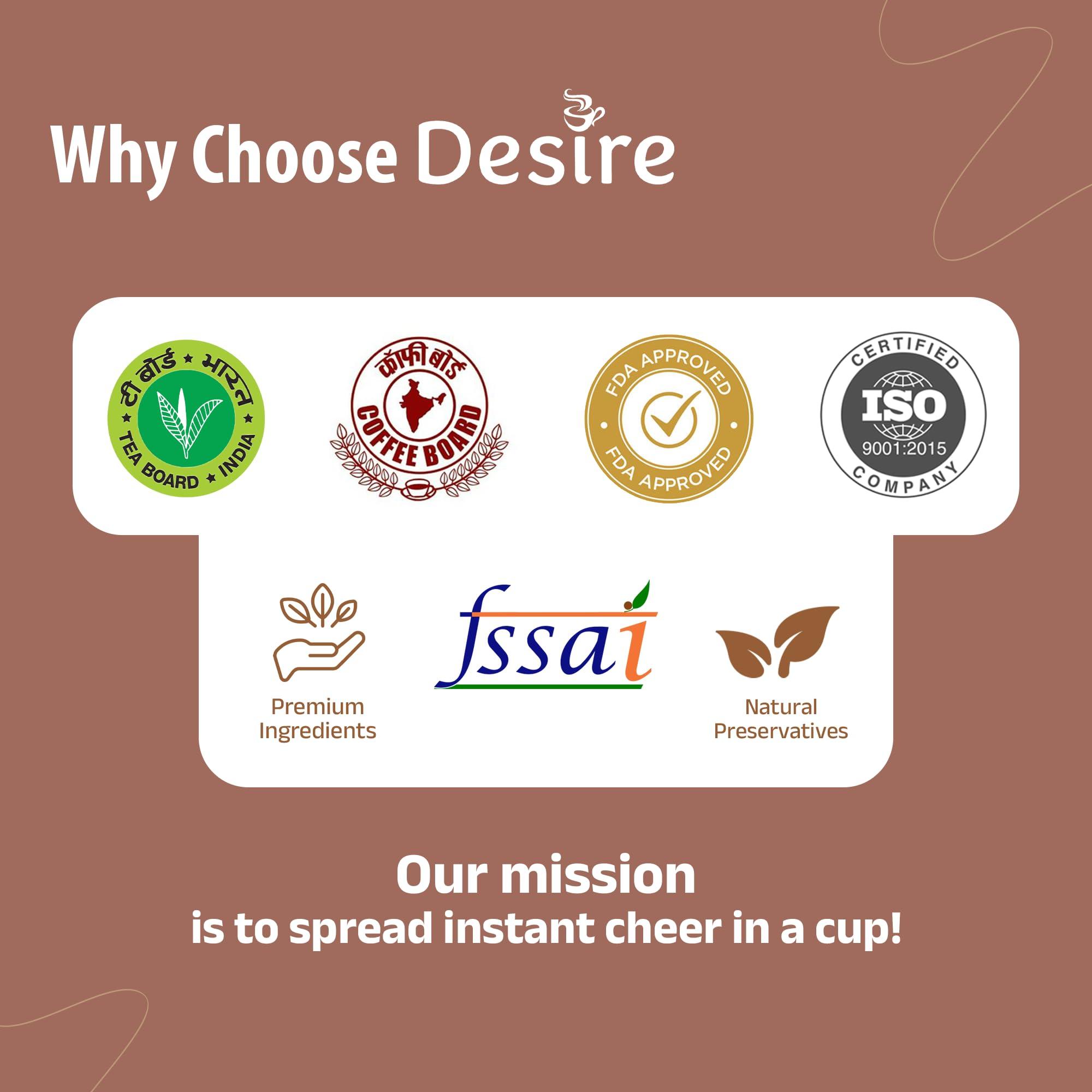 Desire Desire Instant Premix Coffee (1 Kg Pack of 2)