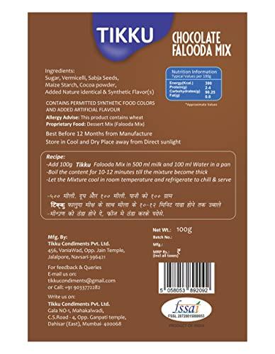 TIKKU Tikku Chocolate Falooda Mix 100g Pouch