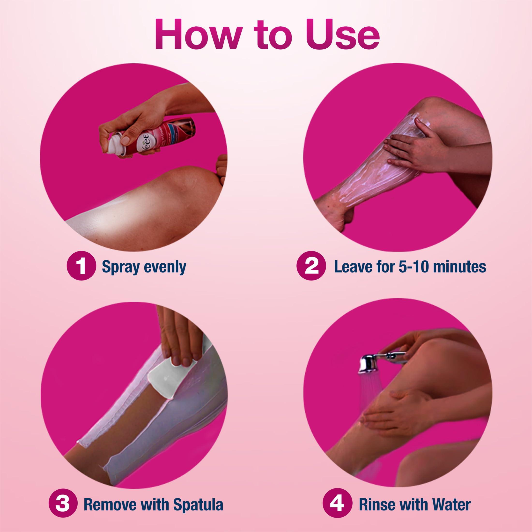 Veet Veet Spray On Hair Remover Cream For Women, Sensitive Formula, 5.10 Ounce